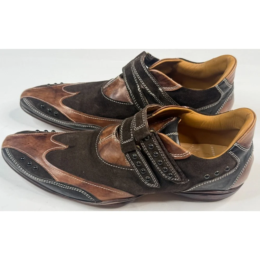 Damy Vero Cuoio Made In Italy Men's Leather Dress Shoes‎ Size 41
